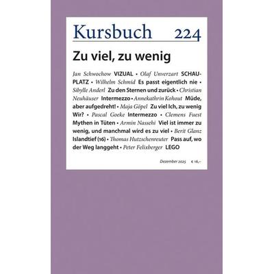 Kursbuch 224, Taschenbuch von , Kursbuch Kulturstiftung gGmbH, 978-3-96196-378-2