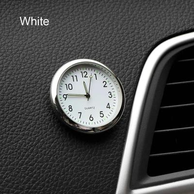 Uplifted Finds Premium Precision Analog Dashboard Clock & Interior Ornament white