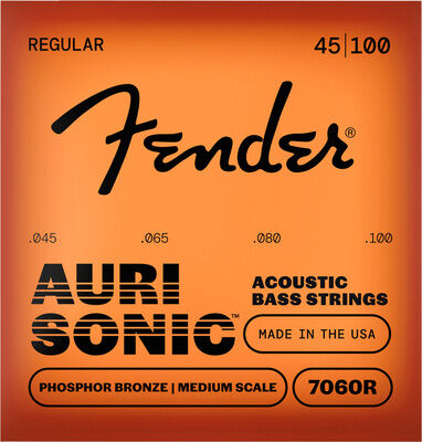 Fender PHBRNZ Acou Bass 7060 45-100