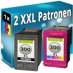 Druckfuxx, Druckerpatrone, 2x REFILL DRUCKER PATRONENfür HP 300XL D1660 D2560 D2660 D5500 D5560 F2420 F2423