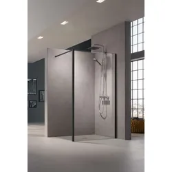 Kermi Walk-In XB Duschwand WDR/L Dark Edition - Duschkabine