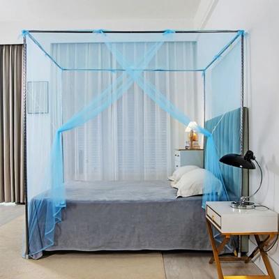 Uplift Picks Four Corner Princess Lace Mosquito Bed Canopy Adds Elegant Insect Protection blue xxl