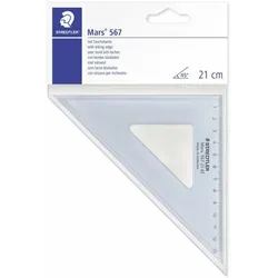 STAEDTLER Zeichendreieck 21cm 45/45 Gr. tr.bl