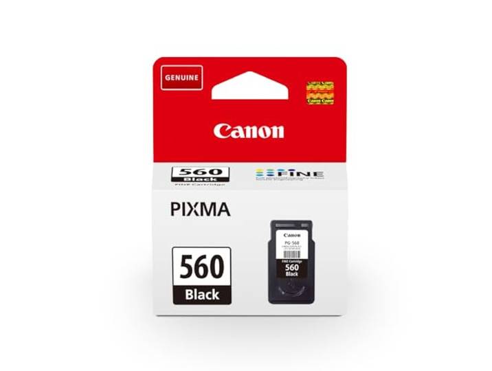 Canon PG-560 Fine Cartouche d'encre Noire d'origine 7.5ml Encre noire authentique pour vos documents - pour PIXMA TS5350i\, TS7450i\, TS5350a\, TS5350\, TS5351i\, TS5351a et plus !