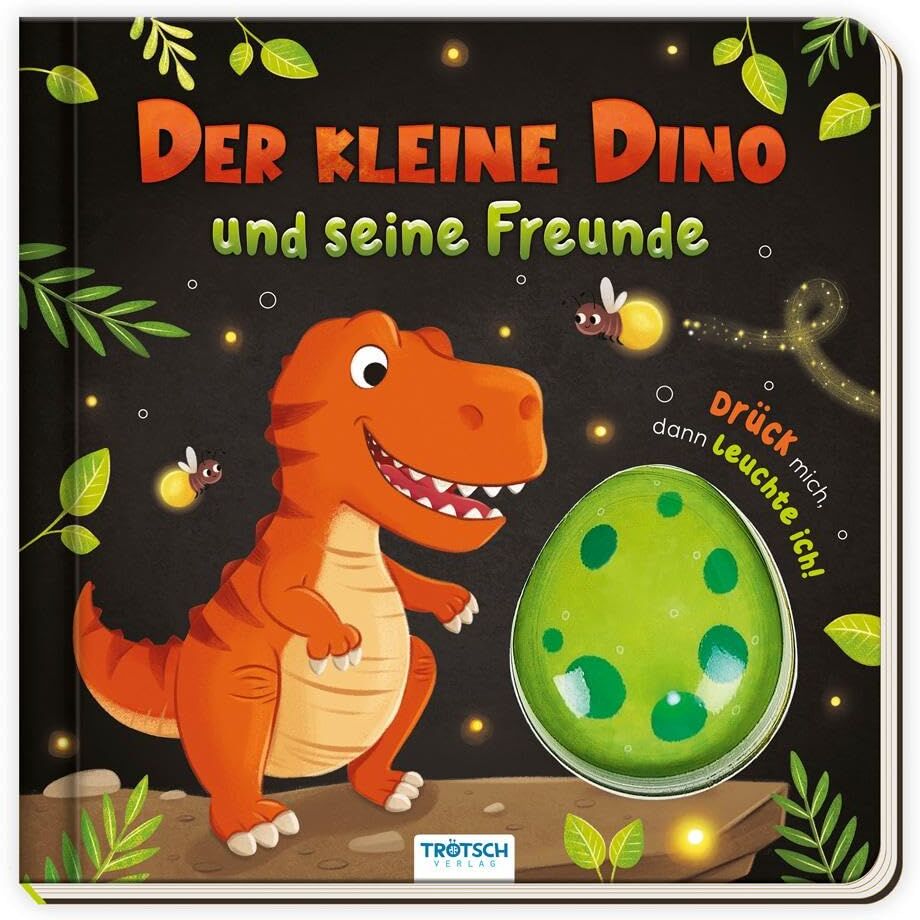 TRÖTSCH - Pappenbuch Leuchtbuch Der kleine Dino und seine Freunde Ab 2 Jahren: Entdeckerbuch Beschäftigungsbuch Spielbuch (Dinosaurierwelt: Alles rund um die Dinos) - Preis vom 15.10.2026 23:06:25 h