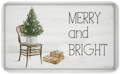 "Stupell Winter In Aspen Merry & Bright Printed Anti-Fatigue Floor Mat, design by Danielle Murray, 30""x18"""