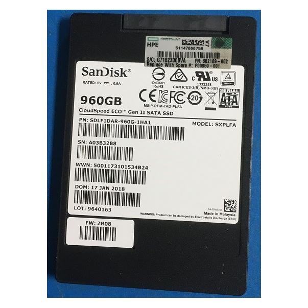 HPE Drv SSD 960gb Sff Sata Mu Rw (960 GB) (P00859-001)