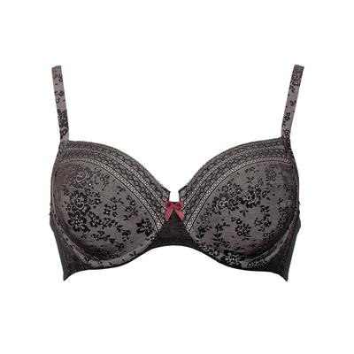 Bügel-BH ANITA "Bügel BH Fleur", Damen, Gr. 75, Cup B, schwarz, Spitze, Obermaterial: 85% Polyamid PA. 15% Elasthan EL., BHs Bügel-BH