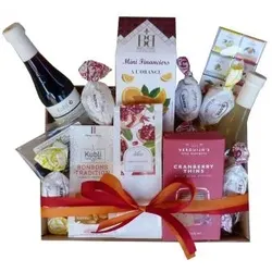 DieGeschenkkorbmacher Vitaminkorb, 10-tlg., mit Fruchtsäften und Knabbereien