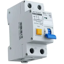 FI/LS Schalter RCBO B16A 2P 30mA 6kA Typ AC FI-Schalter LS-Schalter Doktorvolt DV-5583