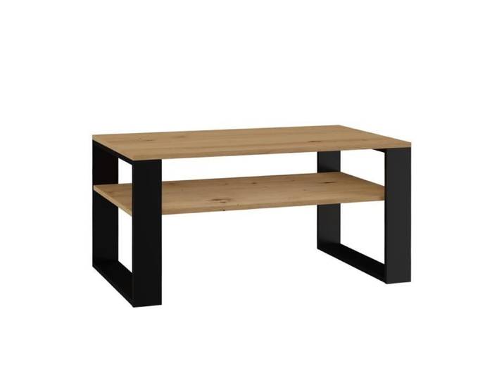 Table basse en chêne artisan moderne 1P / noir - Fabricant polonais - Modern 1P - Noir