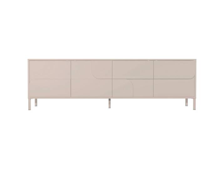 Mid.you Lowboard, Kaschmir, Metall, 205x62x40 cm, stehend, Wohnzimmer, TV Möbel, Lowboards, Lowboards stehend