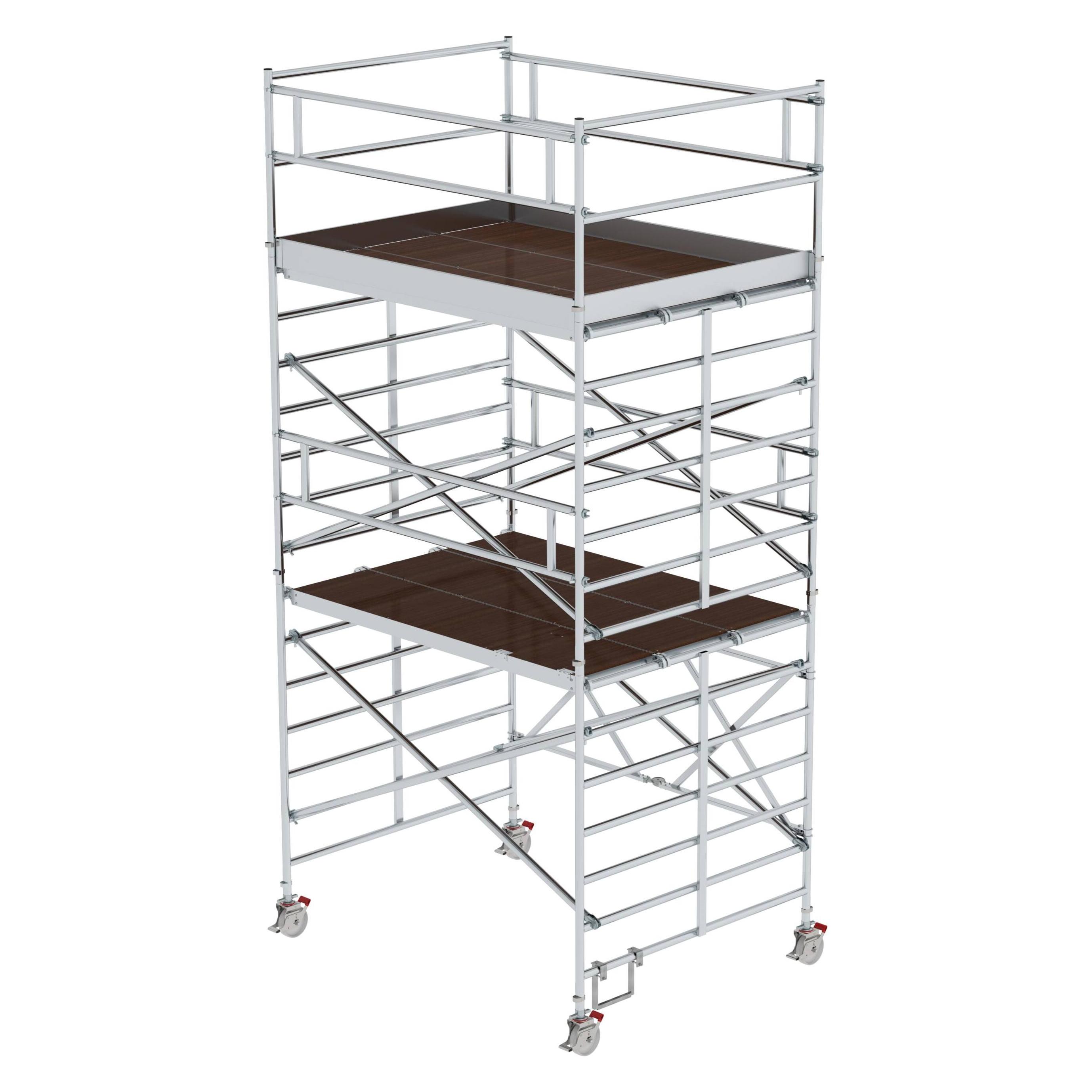 Munk Klappgerüst mit Dreifach-Plattform Plattformhöhe 4,35 m (Gerüst, 190 cm) (115544)