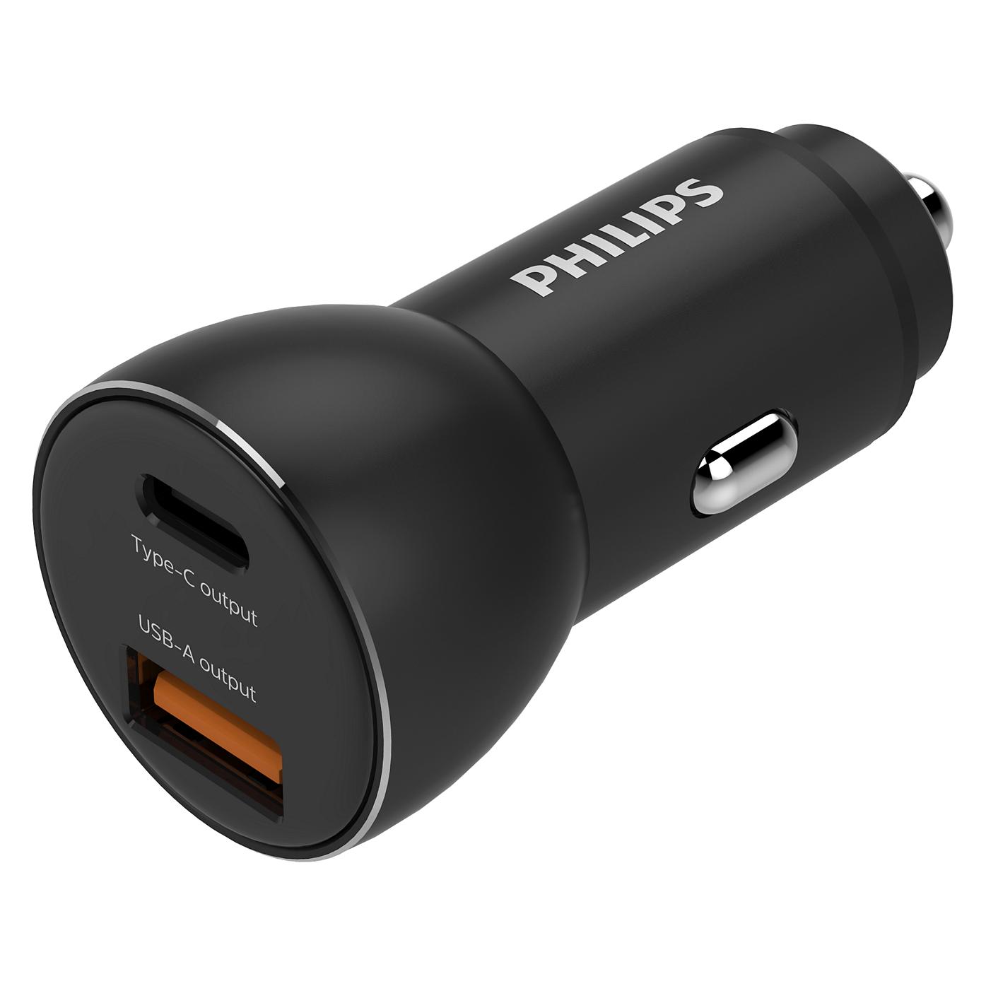 Philips 1x USB-A Ladegerät 1x USB-C 3A (DLP2521 (DLP2521/00)