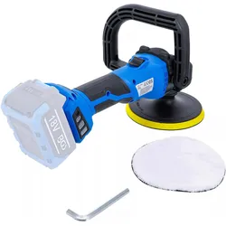BGS, Schleifmaschine + Poliermaschine, - Akku-Polier- und Schleifmaschinen-Satz, bürstenlos, 18 V, mit Akku und Schnell-Ladegerät