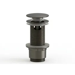 SAT Aurum Waschtisch-Ablaufventil 5/4 7,2 cm, matt Gunmetal, Kunststoff SATAUCCXBGM
