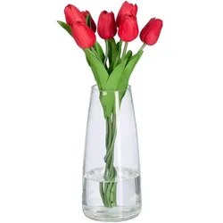 Relaxdays Vase aus Glas Transparent