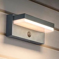 OSRAM ENDURA Style Solar + USB Robust Sensor Wandleuchte IP54 Dunkelgrau