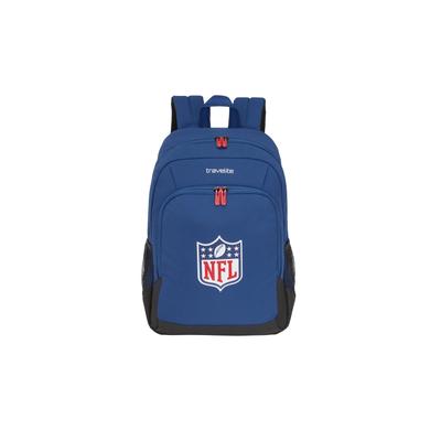 Schulrucksack TRAVELITE "travelite x NFL College Rucksack mit Laptopfach", Gr. B/H/T: 31cm x 43cm x 20cm, nfl shield, Textil, Rucksäcke Schulrucksack, Unisex, Laptop-Rucksack, 15"-Laptopfach, mit Aufsteckfunktion
