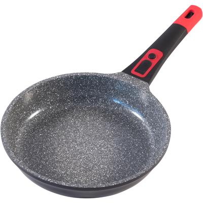 Bratpfanne KING "Click-Grip", schwarz (schwarz, rot), Ø:24cm, Pfannen, Bratpfanne, Induktion, abnehmbarer Griff