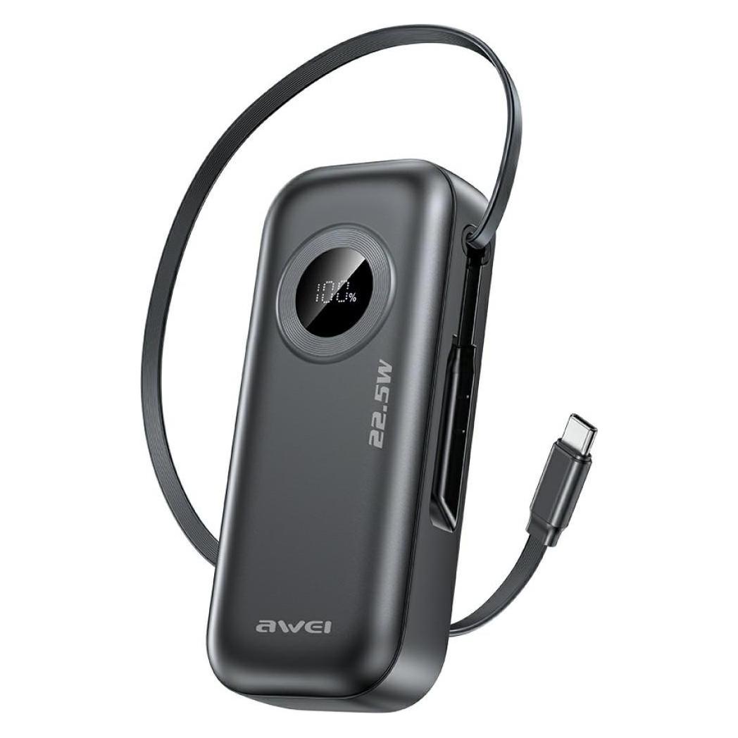 Awei PowerBank PA-9 10000mAh 22.5W czarny/black (10000 mAh, 22.50 W, 22.50 Wh) (PA-9)
