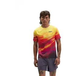 Hoka Herren Race Day Short Sleeve gelb
