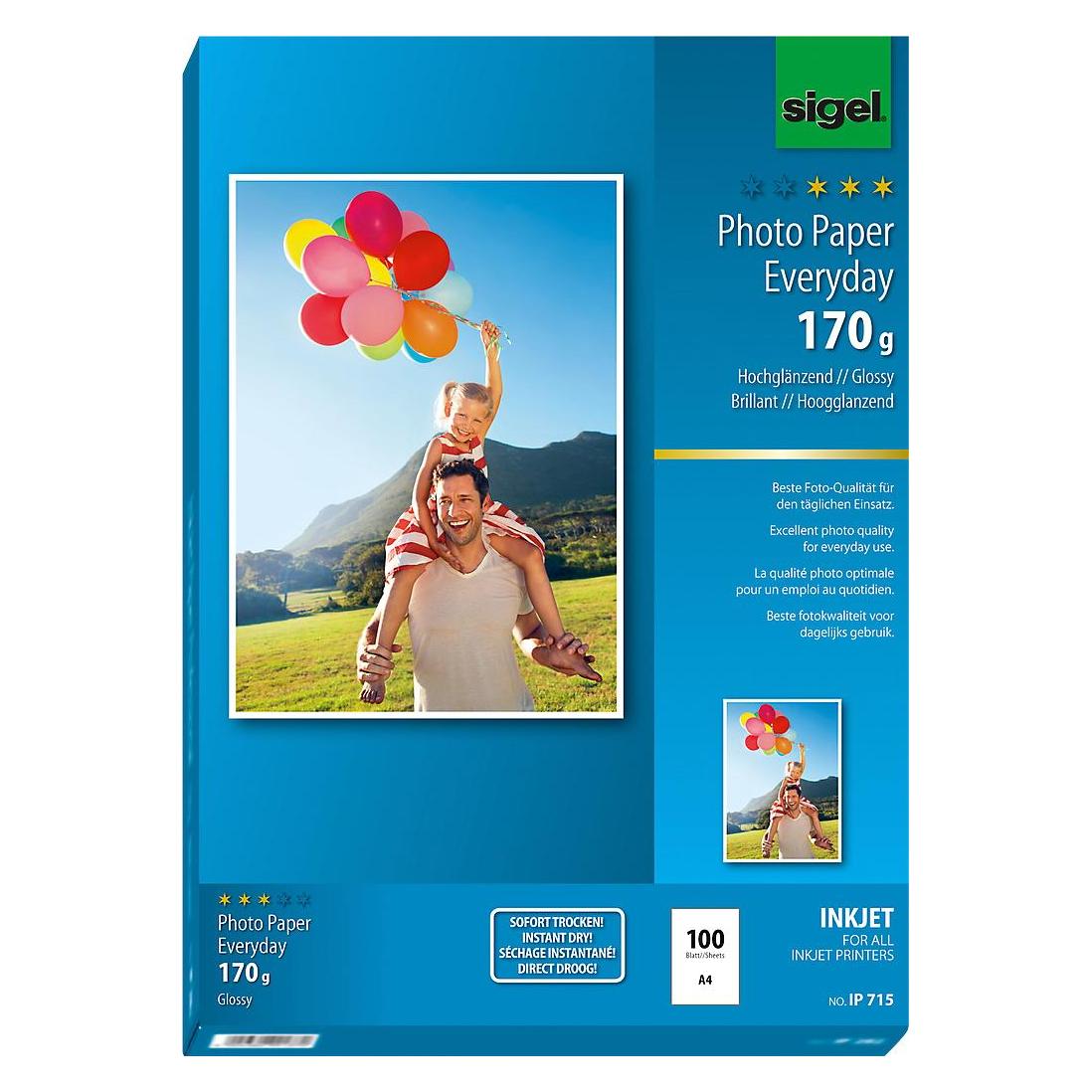 Sigel Inkjet Everyday (170 g/m², A4, 100 Stk.) (IP715)