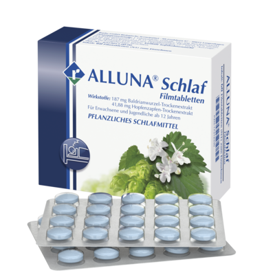 REPHA GmbH Biologische Arzneimittel ALLUNA Schlaf Filmtabletten 60 St 17312330