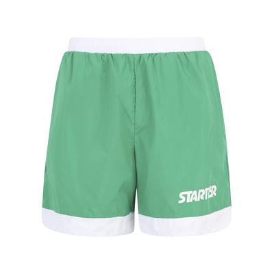 Shorts STARTER BLACK LABEL "Starter Black Label Starter Retro Shorts", Herren, Gr. S, US-Größen, grün, 100% Polyester, unifarben, normal, Hosen Shorts