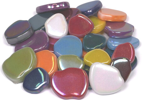 Fiori Glas-Mosaik, polygonal, bunt, 10–20 mm, 200 g