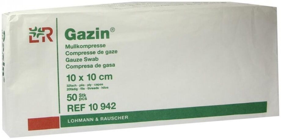 Gazin Kompressen 10x10cm 32fach unsteril