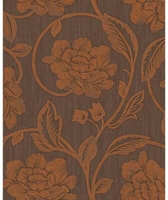 Seabrook Designs Celie Floral Unpasted Wallpaper