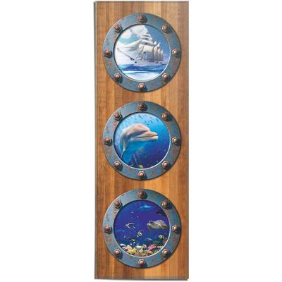 Poster REINDERS "Bullauge Unterwasserwelt - Mer - Fische - Träume", bunt (farbe bild(er): mehrfarbig), B:53cm H:158cm, Papier, Bilder, Poster