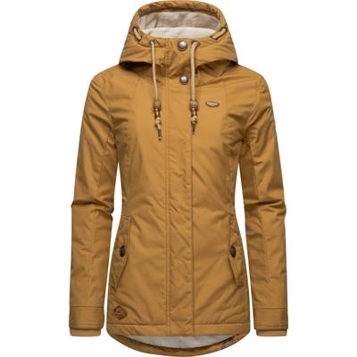 Winterjacke RAGWEAR "Monade", Damen, Gr. XL (42), beige (sand), Obermaterial: 65% Polyester, 35% Baumwolle. Futter: 100% Polyester. Wattierung: 100% Polyester, figurbetont Po-bedeckend, verstellbar Rippstrickbündchen mit Druckknopf, Jacken...