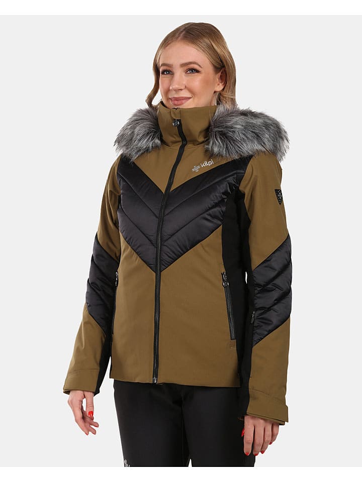 Kilpi Ski-/ Snowboardjacke "Lin" in Hellbraun/ Schwarz - 36