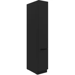 Küchen Apothekerschrank 30 cm SIENA Schwarz Küchenzeile Küchenblock Küche