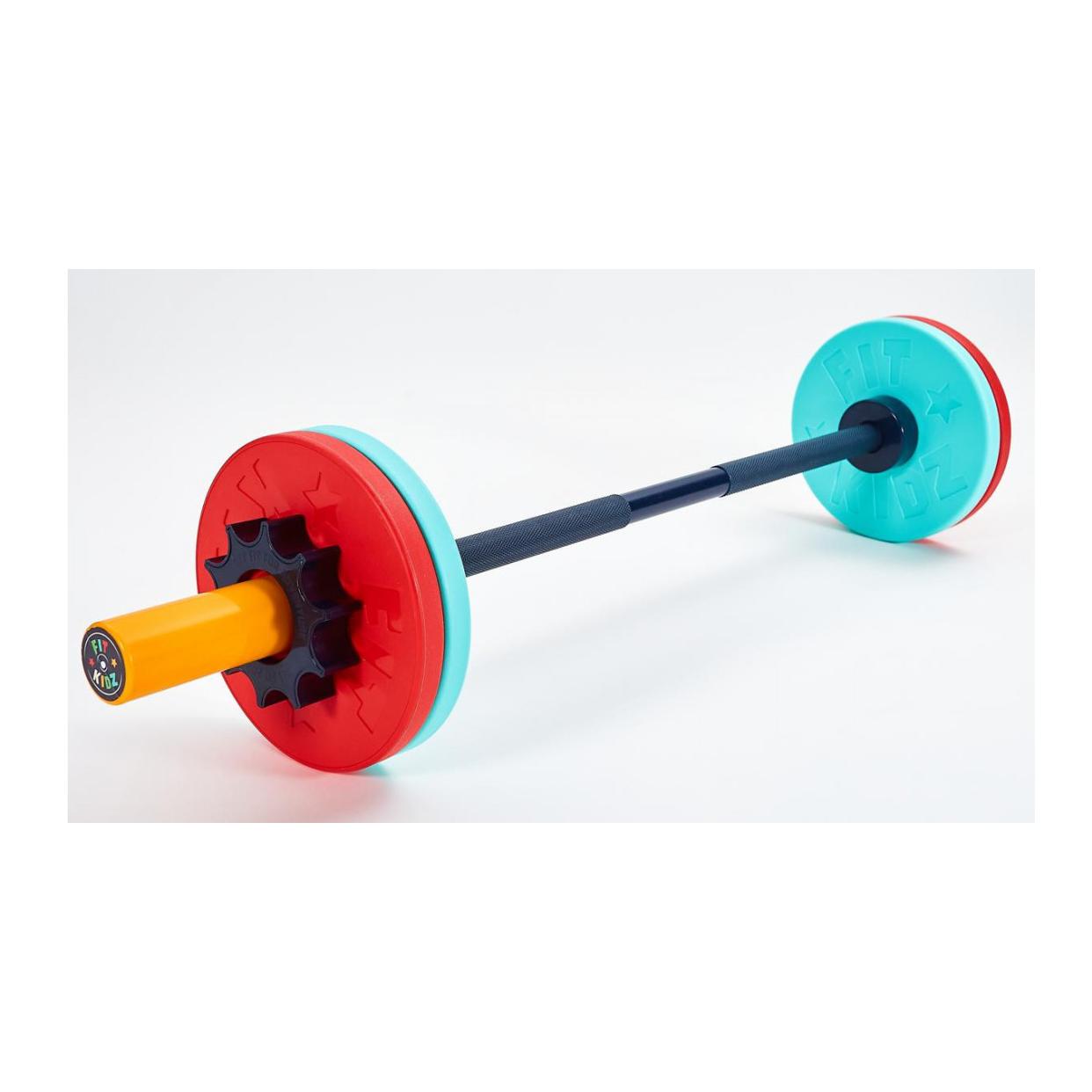 Fitkidz Barbell & Bumper Plate Set (4 x 2.5 kg) (FIT02)