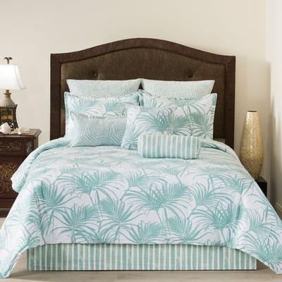Victor Mill, Inc Trinidad Mini Comforter Set Teal, California King, Teal