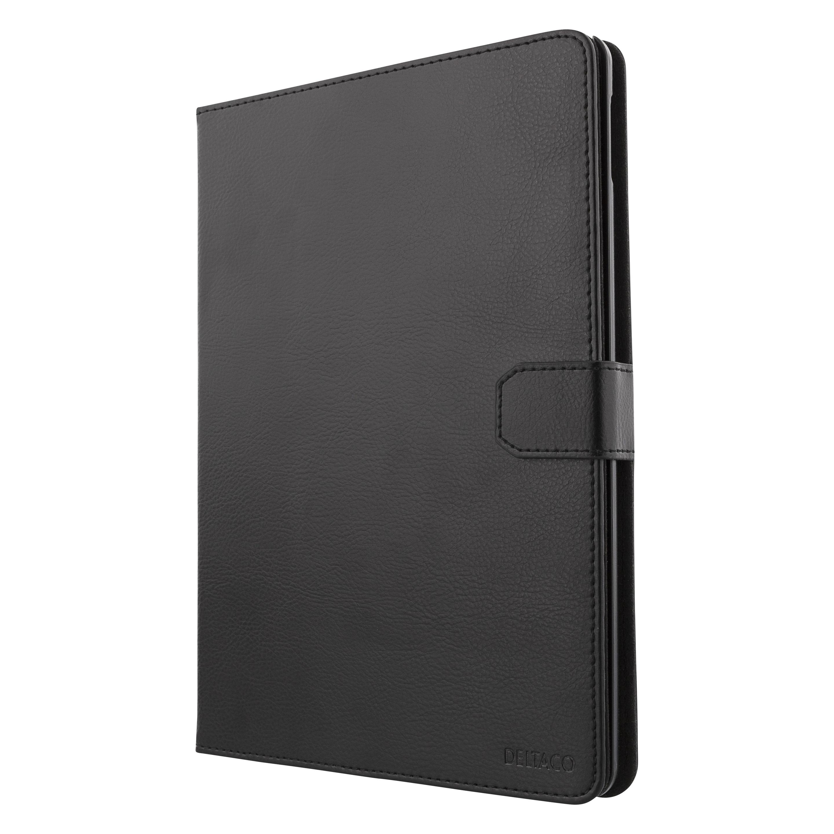 Deltaco iPad 9.7 (2017/2018) case, vegan leather, support, black IPD-2017-2 (Apple iPad 2017 (5. Gen), Apple iPad 2018 (6. Gen)) (IPD-2017-2)