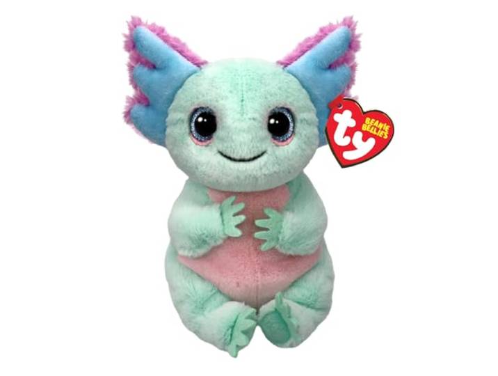 TY Alex Axolotl Beanie Bellies Reg, zacht pluche dier voor kinderen, babydier, knuffelteddy, verzamelaar pluche dieren