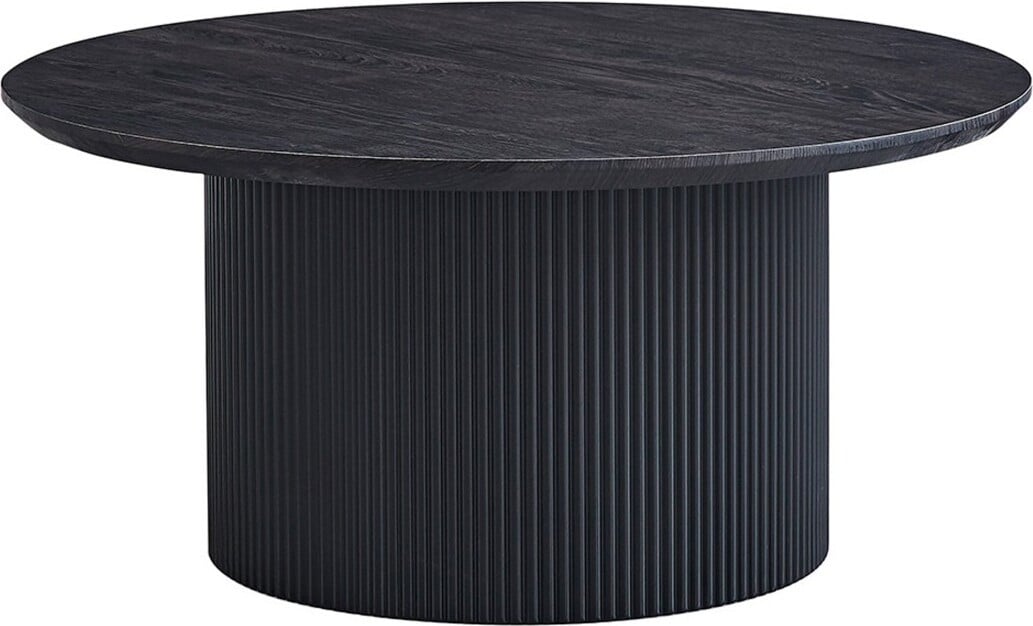 Meublorama Salontafel VAGOS – Donkerbruin houteffect – Rond – Diameter: 80 cm