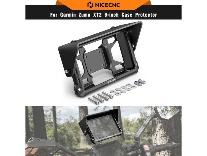 NICECNC – étui de protection + kit pare-soleil réglable pour appareils Garmin Zumo XT2 6 pouces, pour KTM 390 Adventure 790 890 Adventure Duke