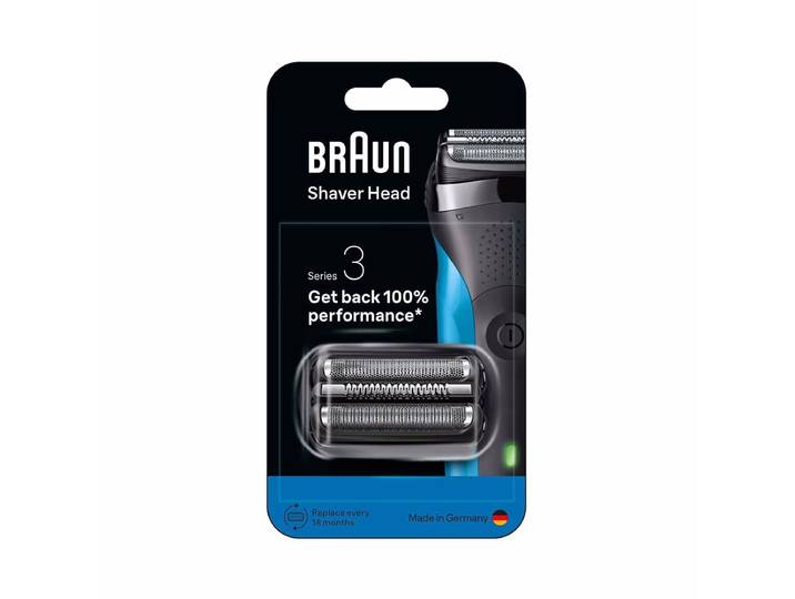 Braun 21B Series 3 Ersatzscherkopf – Rasiergerät Zubehör/Epiliergerät Zubehör – schwarz