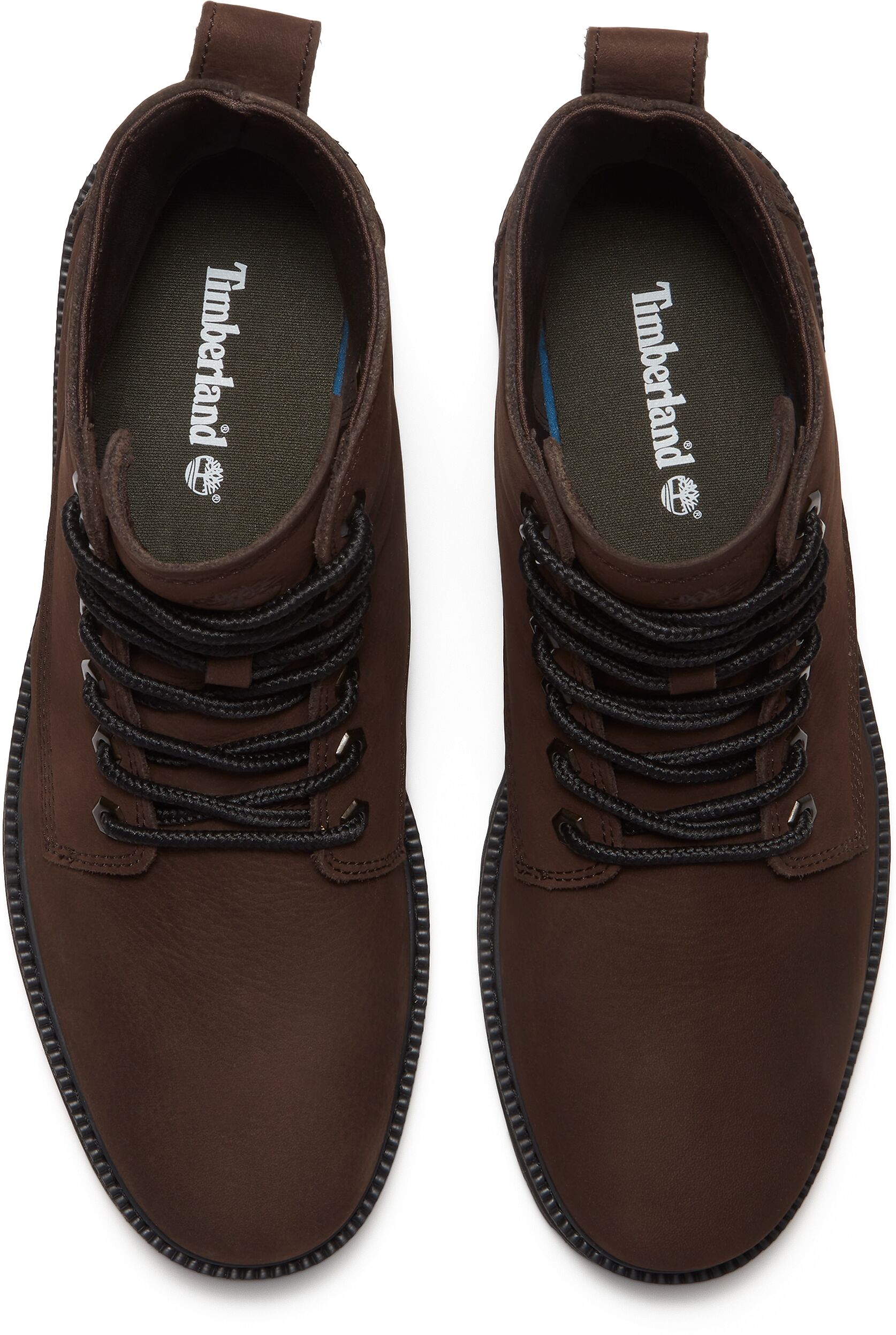 Schnürstiefel TIMBERLAND "BRITTON DRIVE - MID LACE BOOT", Herren, Gr. 40, Synthetik, braun (schwarz braun nubuck), Leder, Schuhe Schnürstiefel