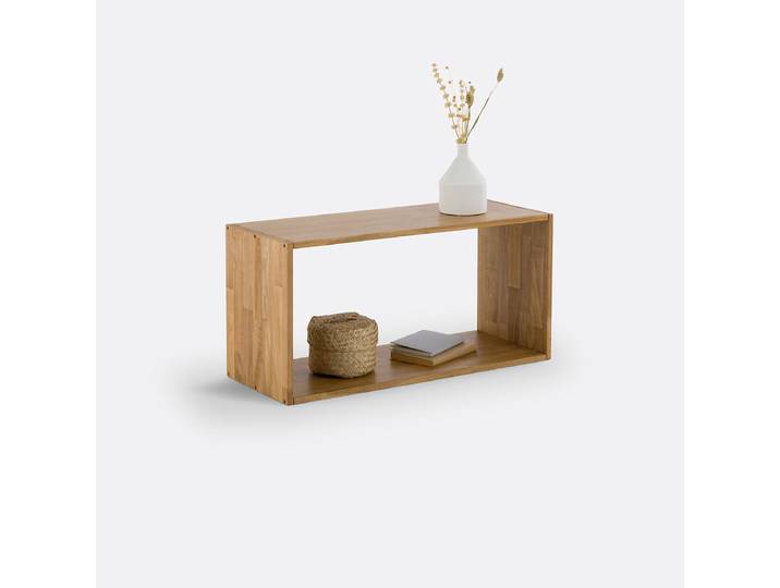 LA REDOUTE Module de rangement chêne massif, Edgar Beige Chêne
