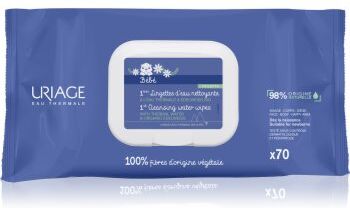 Uriage Bébé 1st Cleansing Wipes toalhitas de limpeza para crianças 70 un.. Bébé 1st Cleansing Wipes