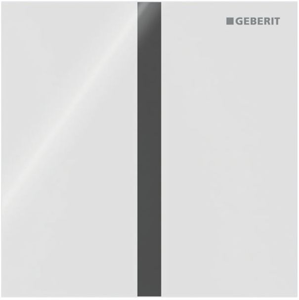 Geberit Typ 40 Abdeckplatte 246121SI1 für Urinalsteuerung IR, Square, weiß