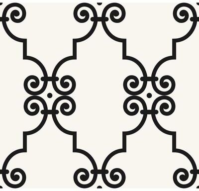 Seabrook Designs Ripley Ironwork Unpasted Wallpaper