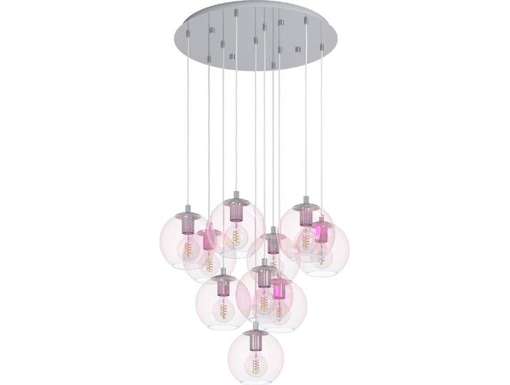 EGLO Cluster\, lustre en forme de cluster\, modèle Ariscani 2\, suspension à 10 lumières\, finition irisée. Suspension pour escalier\, lustre pour galerie\, douille E27\, diamètre 64\,5 cm