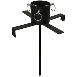 MARELIDA Baumständer Gusseisen mit Erdspieß  Stammdurchmesser 3-9cm H: bis 2,5m f. Außen